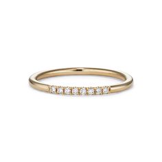 Zoe Diamond Stacking Ring | Shane Co. Classic Half Eternity Diamond Ring For Everyday, Classic Everyday Half Eternity Diamond Ring, Everyday Timeless Half Eternity Diamond Ring, Yellow Gold Stackable Rings With Diamond Accents, Everyday Classic Diamond Ring With Diamond Accents, Everyday Yellow Gold Rings With Pave Setting, Classic Everyday Ring With Pave Setting, Yellow Gold Diamond Half Eternity Stackable Rings, Everyday Yellow Gold Half Eternity Diamond Ring