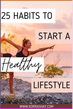 25 habits to start a healthy lifestyle! How to start living a much healthier lifestyle. These 25 habits will help you live a healthier lifestyle. Healthy habits to make yourself a healthy person! #healthylife #healthylifestyle #healthier #habits #weightlosstips Start A Healthy Lifestyle, Start Eating Healthy, How To Get Healthy, Habits To Start, Best Fat Burning Foods, Tongue Health, Living Your Best Life, Busy People, Healthier Lifestyle