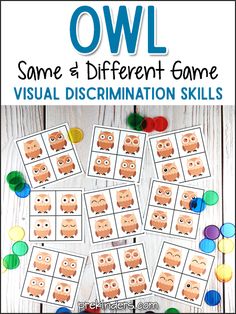 some different game visual discrimination skills for owls