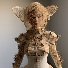 a mannequin made out of cardboard and wire