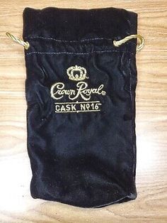 Gold Embroidery, Crown Royal, Velvet Bag, Black Velvet, Crown, Velvet, Embroidery, Things To Sell, Gold