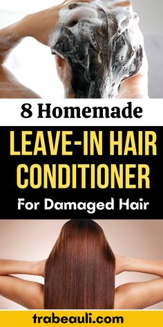 Leave-In Hair Conditioner Diy Hair Leave In Conditioner, Leave In Conditioner Diy, Natural Conditioner For Hair, How To Hydrate Hair, Homemade Hair Conditioner, Diy Hair Conditioner