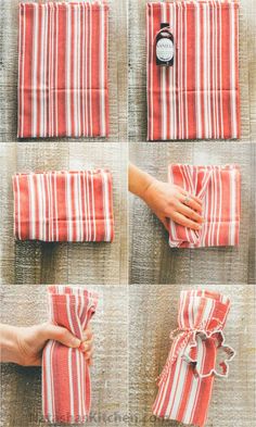 how to fold a napkin on the table