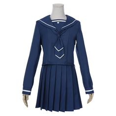 Blue Long Sleeve Cosplay Costume For Events, Blue Long Sleeve Cosplay Costume For Costume Party, Blue Long Sleeve Costume For Cosplay Events, Blue Long Sleeve Costumes For Cosplay Events, Blue Long Sleeve Cosplay Costume, Blue Long Sleeve Fitted Cosplay Costume, Hot Costume, Suit Cosplay, Jk Uniform