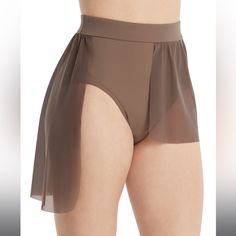 Weissman Balera Performance Asymmetrical Mesh Half Skirt Brown New Adult Medium New, Never Worn. Style: S10466 Natural-Rise Briefs With Attached Power Mesh Skirt Asymmetrical Skirt Is Open On Right Side Raw Edge Hem Can Be Cut To Desired Length Briefs Have Crotch Liner Perfect For A Dance Costume, Circus Or Aerial Performance, Hula Hooping, Flow Arts, Festival Or Rave, Silks, Lyra, Jazz, Tap, Contemporary, Acro, Acrobatics, Modern, Musical Theatre, Baton Twirling, Ice Skating, Go Go Dancing, Sho Asymmetrical Fitted Lined Skirt, Fitted Asymmetrical Lined Skirt, Elegant Fitted Skort With Asymmetrical Hem, Versatile Asymmetrical Fitted Bottoms, Versatile Fitted Asymmetrical Bottoms, Asymmetrical Skirt With Split Design For Summer, Asymmetrical Stretch Mini Skirt For Summer, Beach Asymmetrical Stretch Skirt, Asymmetrical Stretch Beach Skirt