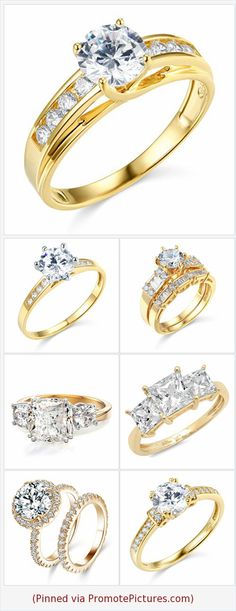 different types of wedding rings with diamonds on them