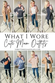 Mommy Fall Outfits, Mom Daily Outfits, College Moms Weekend Outfit, Weekend Casual Outfits Fall, Casual Mom Style Fall, Mom Volunteer Outfit, Field Trip Outfits For Mom, Zoo Day Outfit Fall, Winter Outfits For Moms Over 30