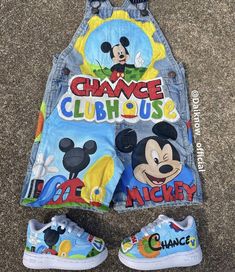 Mickey Mouse Outfit For Boys, Dtf Business, Custom Baby Shoes, Mickey Mouse Birthday Decorations, Baby Gender Reveal Party Decorations