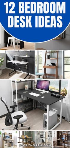 12 bedroom desks that are perfect for small spaces and use as an office space