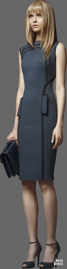 Stunning power suit dress from Elie Saab 2012/2013. Great for the board room and corner office Mode Edgy, Prințesa Diana, Mode Glamour, Futuristic Fashion, Beauty And Fashion, Work Attire, Elie Saab, Mode Style, Pre Fall