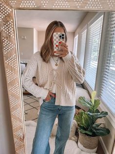 Cute Teacher Outfits, Teaching Outfits, Cute Modest Outfits, Cable Tie, Tie Front Cardigan, Fashion Mistakes, Mode Inspo, Outfit Inspo Fall, Outfit Goals