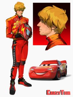 the character from cars is shown in this image