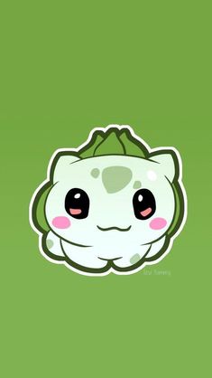 an animal sticker on a green background