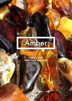 AMBER: Brings luck. Improves eyesight. *"Metaphysically, amber is said to bring luck, improve eyesight, and balance the endocrine and digestive networks." Photo Ring, Eye Sight Improvement, Crystal Magic, Natural Amber, Amber Beads, Rock Hounding