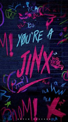 graffiti on the side of a brick wall with words written all over it that says, you're a junk