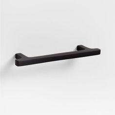 an image of a black towel bar on the wall