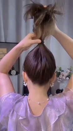 Stylish Bun, Long Hair Designs, High Updo, Easy Bun Hairstyles For Long Hair, Easy Bun Hairstyles, Easy Hair Updos, Daily Hairstyles, Long Hair Updo, Bun Hairstyles For Long Hair