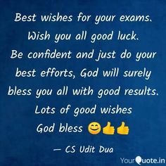 a blue background with yellow smiley faces and the words best wishes for your exam wish you all good luck be confident and just do your best efforts