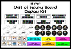 the unit of injury board display kit with pictures and instructions for each individual item in it