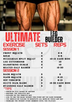 the ultimate bodybuilding program for beginners is shown in this poster, which shows how to