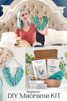 macrame DIY craft kit.
​Create your own macrame wall hanging!