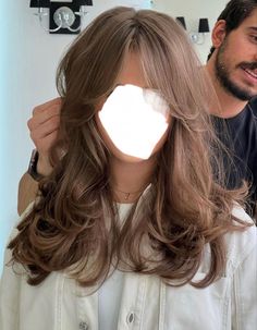 Degrade Haircut, Curly Hair Long Layers Face Framing, Long Brown Curly Hair With Layers, 90s Long Layered Hair Brown, Light Brown Hair 90s Layers, Brown Hair Blowout Layers, Long Layers With Face Framing Pieces, 90s Blowout Hair Long Brown, Best Hair Dye