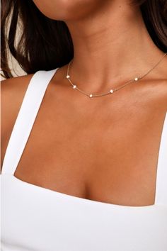 The Lulus Perfectly Pretty Gold and Pearl Necklace provides an elegant touch to every outfit! This dainty gold chain necklace is accented with freshwater pearls that offers a luxe and luminous finish. Lobster clasp closure. Necklace measure 16" long with a 2" extender chain. Man Made Materials. Imported. Lulus | Perfectly Pretty Gold and Pearl Necklace. Gold Wedding Jewelry Ideas For Bride, Gold And Pearl Necklace, Dainty Gold Chain, Pearl Necklace Wedding, Simple Pearl, Gold Wedding Jewelry, Gold Pearl Necklace, Accessories Jewelry Necklace, Gold Chain Necklace