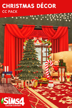 christmas decor cc pack for the sims4