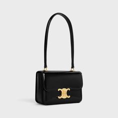 TEEN GARANCE BAG IN PATENT CALFSKIN - BLACK | CELINE Celine Shoulder Bag, Dream Bags, Short Denim, Sneaker Jewelry, Luxury Bag, Celine Bags, Celine Bag, New Sneakers, Mini Handbags