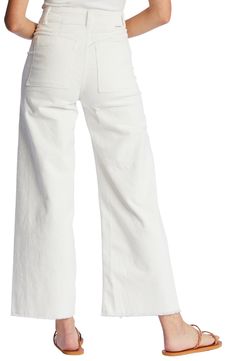 These supersoft corduroy pants are updated with a high waist, wide legs and a welcome touch of stretch. 28 1/2" inseam; 22" leg opening; 12" front rise; 15" back rise (size 29) 98% cotton, 2% elastane Machine wash, tumble dry Imported Wide Leg Corduroy Pants, Salt Crystal, Free Falling, Wide Legs, Corduroy Pants, Billabong, Capri Pants, High Waist, Wide Leg