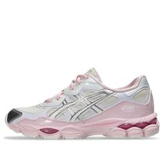 ASICS Gel-NYC 'Pink Cream Pure Silver' 1203A571-100 - KICKS CREW Cinderella Slippers, Cute Online Clothing Stores, Custom Sneakers Diy, Pretty Sneakers, Cinderella Slipper, Trendy Shoes Sneakers, Asics Sneakers, Shoe Wishlist, Streetwear Fits