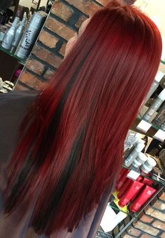 Peek A Boo Highlights, Grey Balayage, Wine Red Hair, Peekaboo Hair, Red Hair Inspo, Red Curly Hair, Hair Blond, Dark Red Hair, Bright Red Hair