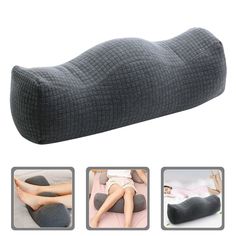 the body pillow is made from foam and has two different types of pillows on it