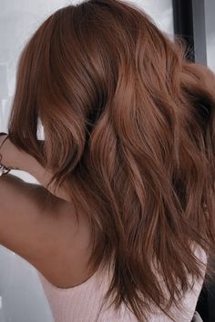 Auburn Balayage On Brunette Hair, Hair Color Cinnamon Brown, Hair Color Ginger Brown, Hair Color Ideas Auburn, Cinnamon Copper Hair, Cinnamon Copper Hair Color, All Over Copper Brown Hair, Cinnamon Hair Color Brown, Warm Copper Brown Hair