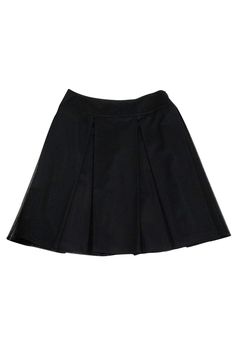 Current Boutique-St. John Collection - Black Flared Mesh Skirt Sz 8 Chic Mesh Lined Skirt, Fitted Chic Mesh Skirt, Chic Fitted Mesh Skirt, Chic Formal Tulle Skirt, Chic Stretch Pleated Formal Skirt, Chic Black Mesh Skirt, Elegant Mesh Stretch Skirt, Spring Evening Mesh Skirt, Spring Formal Stretch Pleated Skirt