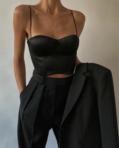 Tailored Clothes, Elegante Casual, Adriana Lima, Outfits Casuales, Black Outfit, Look Fashion