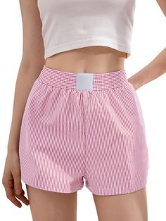 PRICES MAY VARY. ️Material:This cute gingham boxer shorts made of polyester blend fabric,brathable and lightweight. ️Design:Elastic waistband,loose fit,easy to put on and take off.You don't have to sacrifice comfort for style with these check printed button front cotton poplin shorts. ️Style:Low waist design highlights your charming figure,Y2k Pajamas Shorts feature a playful plaid pattern,perfect inspo for what you want to wear this summer. ️Match:Pair well with all kinds of crop tops,bustier, Cotton Shorts With Elastic Waistband For Pajama Party, Summer Pajama Shorts With Elastic Waistband For Pajama Party, Striped Pajama Shorts With Elastic Waistband, Summer Bottoms With Elastic Waistband For Sleepovers, Sleepover Pajama Shorts With Elastic Waistband, Striped Pajama Shorts For Summer Pajama Party, Gingham Pajama Shorts With Elastic Waistband, Pajama Party Shorts With Elastic Waistband, Gingham Pajama Shorts With Elastic Waistband For Summer