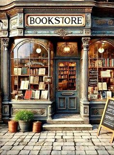 an old fashioned bookstore with books on display