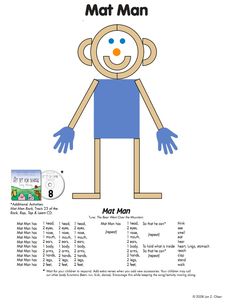 a paper doll that has the words mat man on it and an image of a monkey