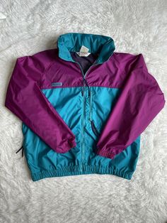 Vintage 90s Columbia Windbreaker Jacket Women's XL Color Block With Hoodie. Excellent condition. 733-I 90s Windbreaker For Outdoor Activities, 90s Style Long Sleeve Windbreaker For Outdoor Activities, 90s Style Windbreaker For Outdoor Activities, 90s Style Long Sleeve Windbreaker For Outdoor, 90s Style Long Sleeve Track Jacket For Outdoor, Vintage Long Sleeve Track Jacket For Outdoors, Vintage Hooded Windbreaker For Hiking, 90s Hooded Windbreaker For Hiking, 90s Hooded Track Jacket For Winter