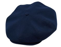 a close up of a blue hat on a white background with clipping for text