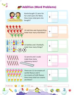 the worksheet for addition word problems is shown in this graphic diagram, which shows how