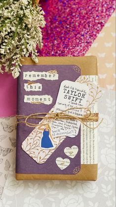 Taylor Swift book, Soeak Now era, purple cover. Gift idea for your favorite Swiftie. Taylor Swift Date Ideas, Taylor Swift Eras Gifts, Taylor Swift Gift Wrapping Ideas, Taylor Swift Presents Ideas, Swiftie Present Ideas, Birthday Gift Ideas For Swifties, Taylor Swift Presents