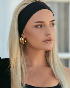 22k gold platedHypoallergenicGold chunky hoopPost back closureMeasurement approx. 2.5 Morgan Riddle, Western Hats, Designer Accessories, Dainty Earrings, Jewelry Earrings Hoops, 22k Gold, Handbags On Sale, Instagram Followers, Online Jewelry