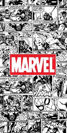 an image of a comic strip with the word marvel on it