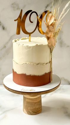 Elegant cake for an special celebration #100years #bithday #birthdaycakes #cakeideas #cakeart #cakedesigner #cakeformen Elegant Cake, Elegant Cakes, Cake Decorating Techniques, Cake Art, Cake Designs, 100 Years, Birthday Decorations, Birthday Cake, Cake