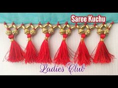 How to Make Saree Tassel/Kuchu design with Beads at Home - Design 17::Tutorial - YouTube Pattu Saree Kuchulu Latest Designs, Pattu Saree Kuchu Designs Latest, Saree Pallu Kuchu Designs Latest, Kuchulu For Pattu Sarees, Pallu Designs, Latest Pattu Sarees, Saree Kuchulu