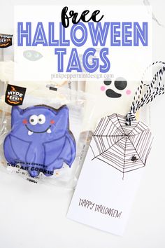 an image of halloween tags with text overlay