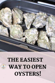 the easyest way to open oysters