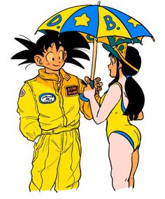 an image of two people with umbrellas